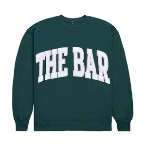 THE BAR Hunter Green Varsity Sweater